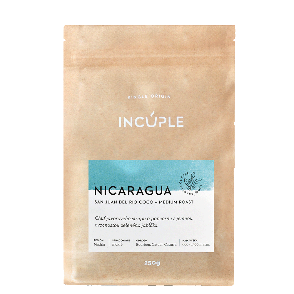 Nicaragua San Juan del Rio Coco - káva incuple